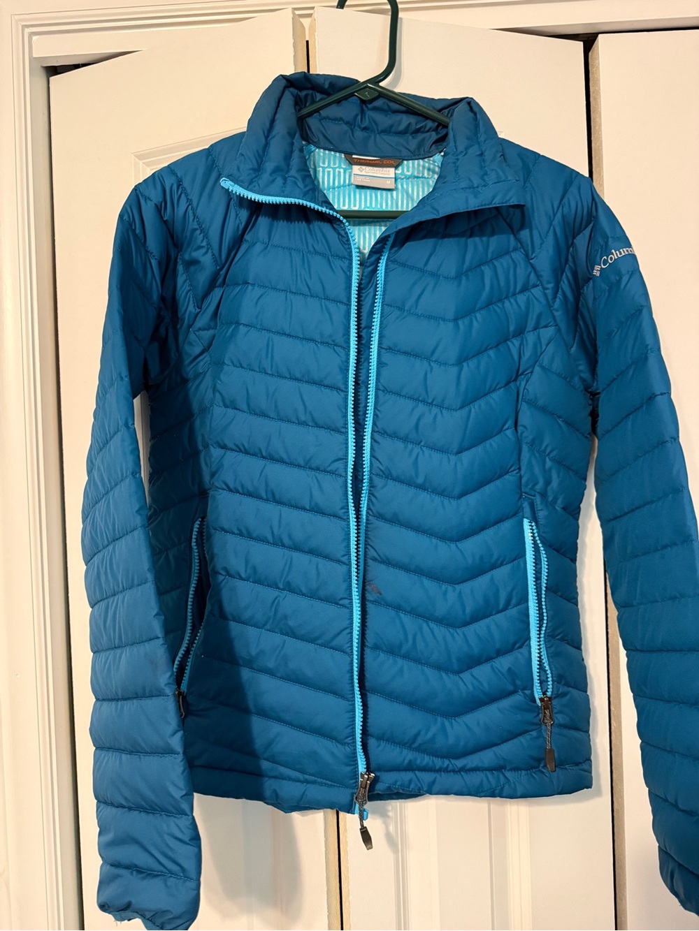 Columbia Women's Blue Packable Puffer Jacket